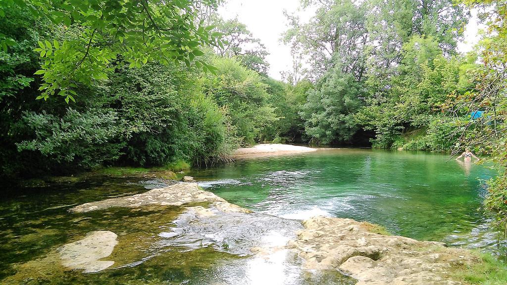 Au Pied Du Chateau - 5 A 11 Personnes - Baignade-Canoe-Piste Cyclable A 100 M 卡斯泰尔诺拉沙佩尔 外观 照片